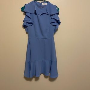 Amanda Uprichard RUFFLE DETAIL DRESS